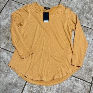 Women's Long Sleeve Top in Mustard Lucky & Blessed